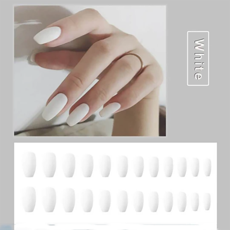 Reusable matte manicure fake nails