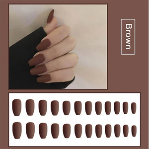 Reusable matte manicure fake nails