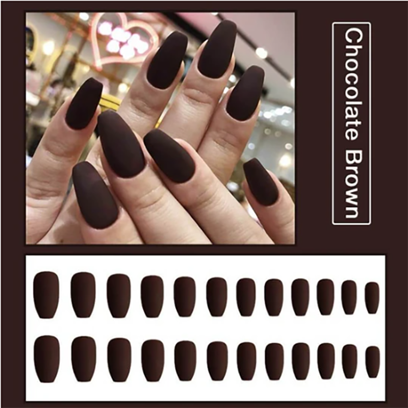 Reusable matte manicure fake nails