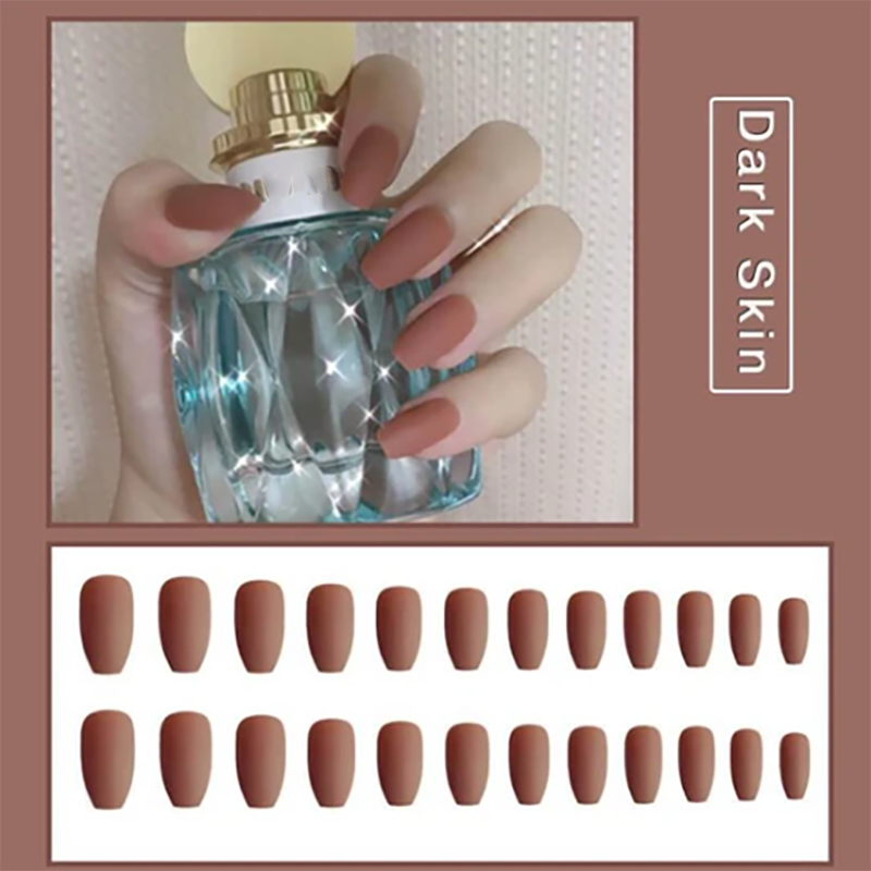 Reusable matte manicure fake nails