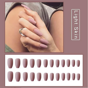 Reusable matte manicure fake nails