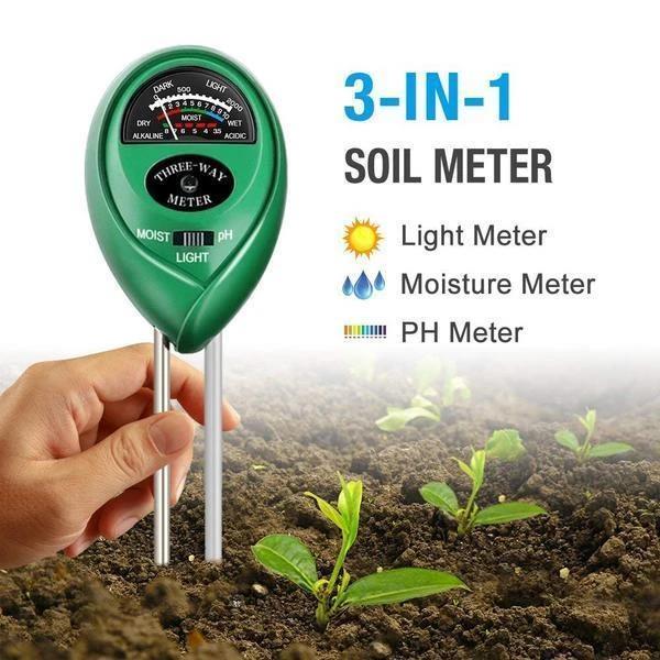 2 pcs Plant Soil Meter 3 in 1