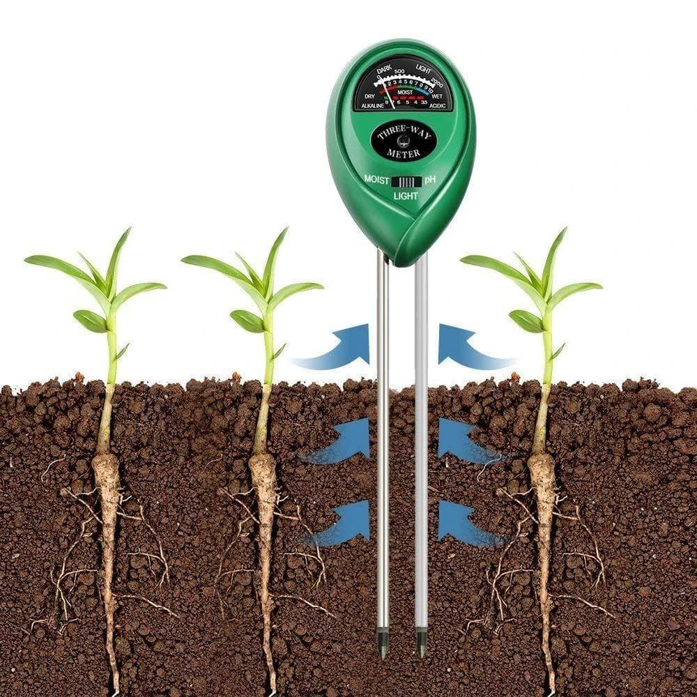 2 pcs Plant Soil Meter 3 in 1